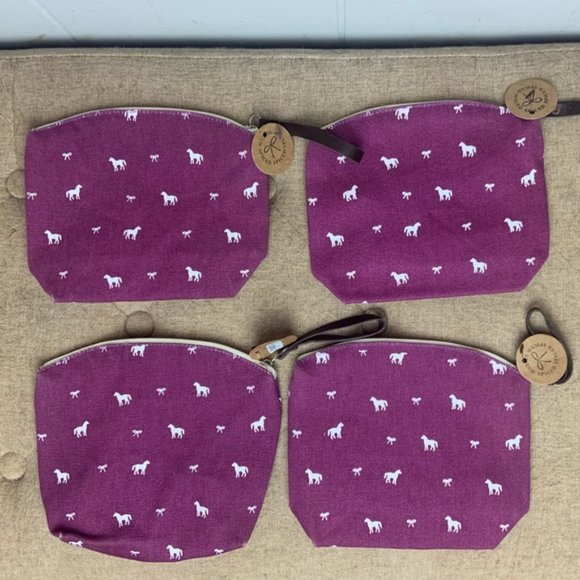 Spiced Equestrian Cloth/Canvas Make-up Cosmetic Bags - Picture 4 of 16